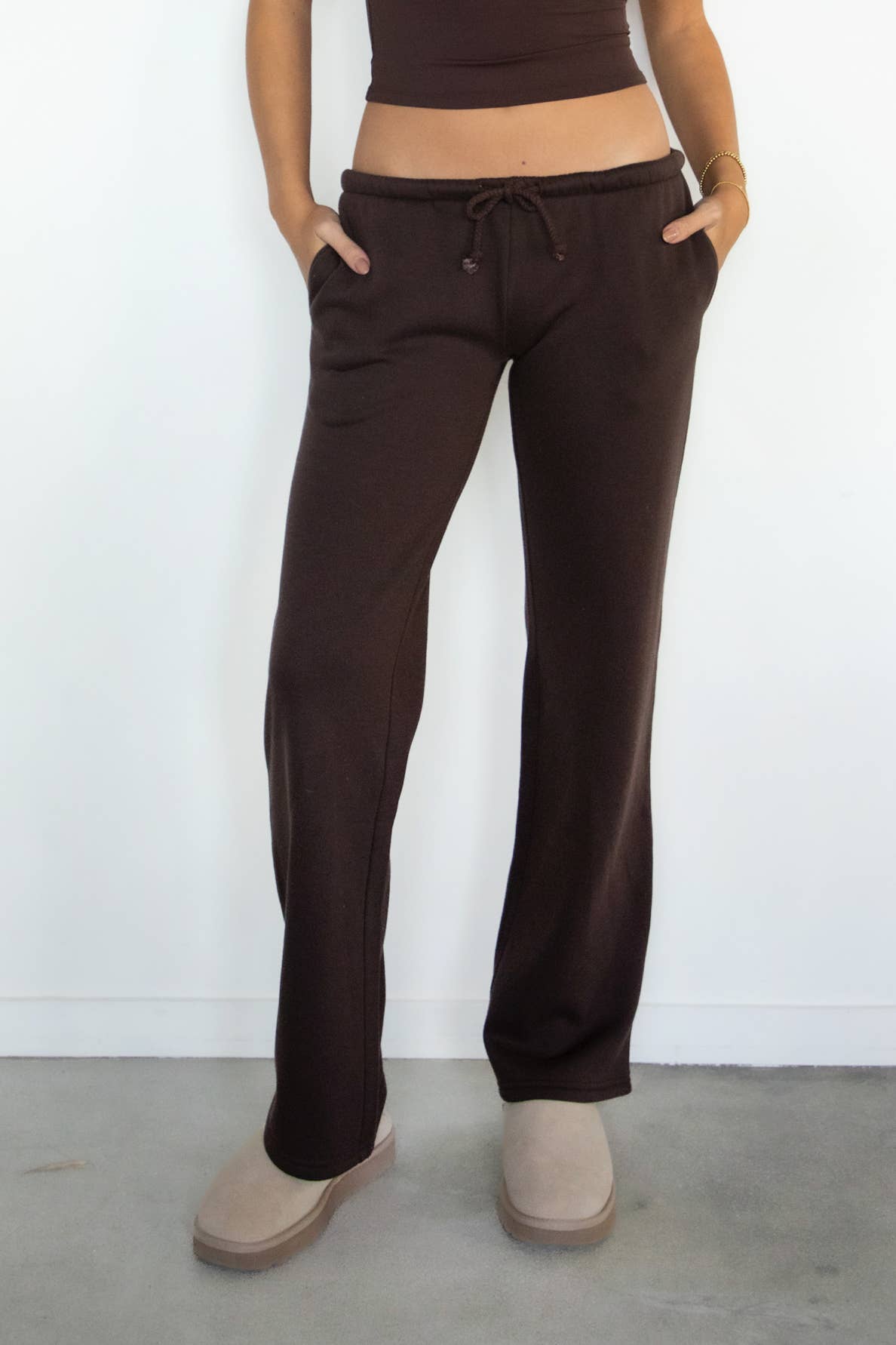 Emory Lightweight Fleece Wide Leg Pants