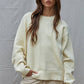 Knit Sweater Crew Neck Pullover Top