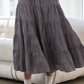 Tiered Gingham Skirt