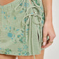 Green Mini Sequin Skirt