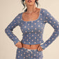 Teddy Bear Print Top
