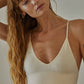 Seamless Ribbed Spaghetti Strap Brami