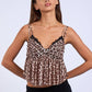 Leopard Ruffle Cami