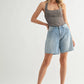 Light Wash Jorts