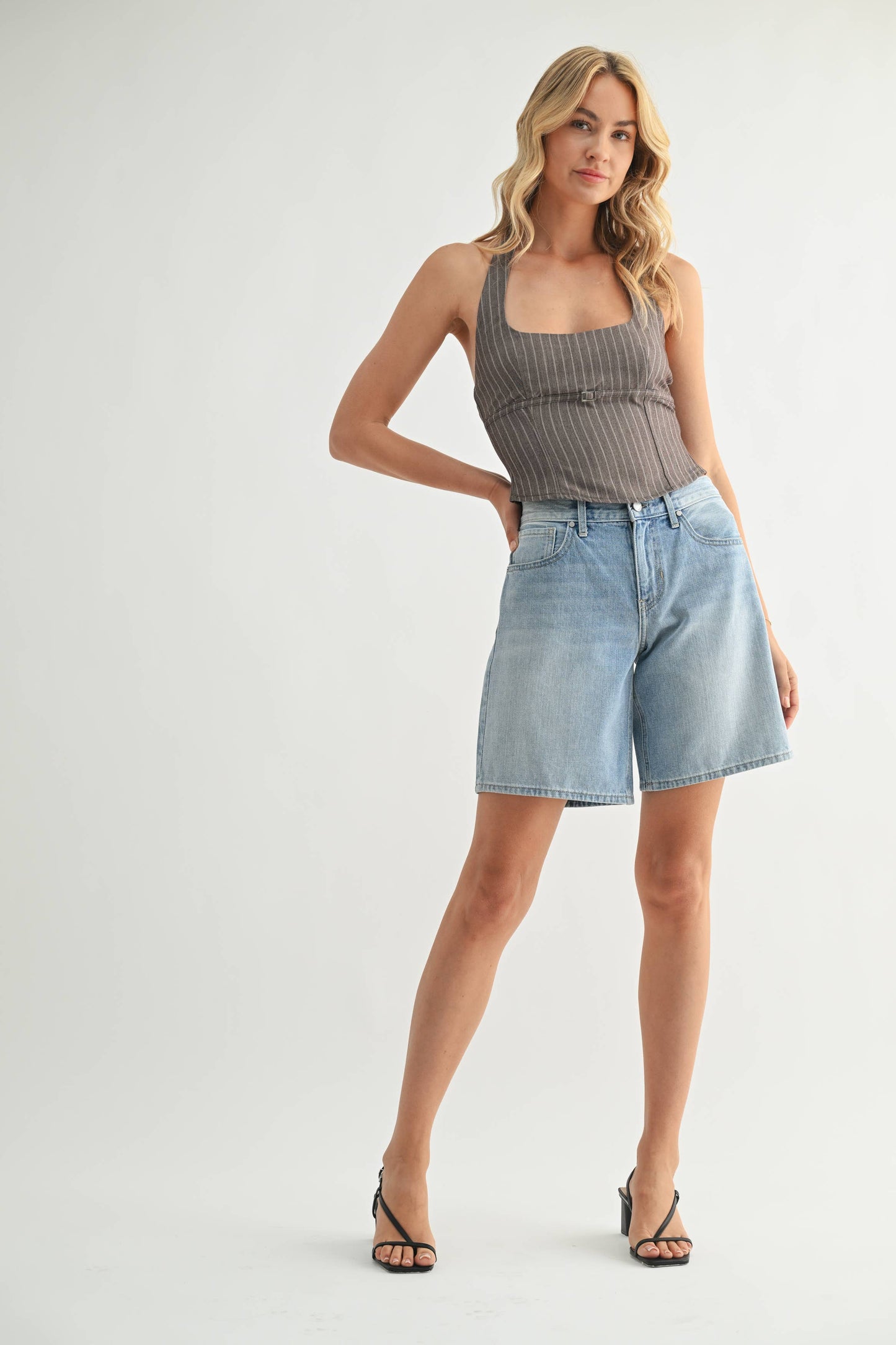 Light Wash Jorts