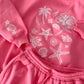 Hibiscus Pink Tropical Embroider Sweatshirt