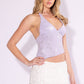 Sequins Embroidery Asymmetrical Top