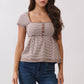 Stripe Babydoll Top