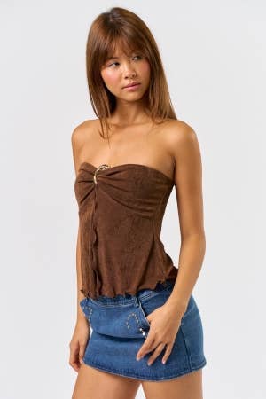 Tube Flyaway Top with Trim