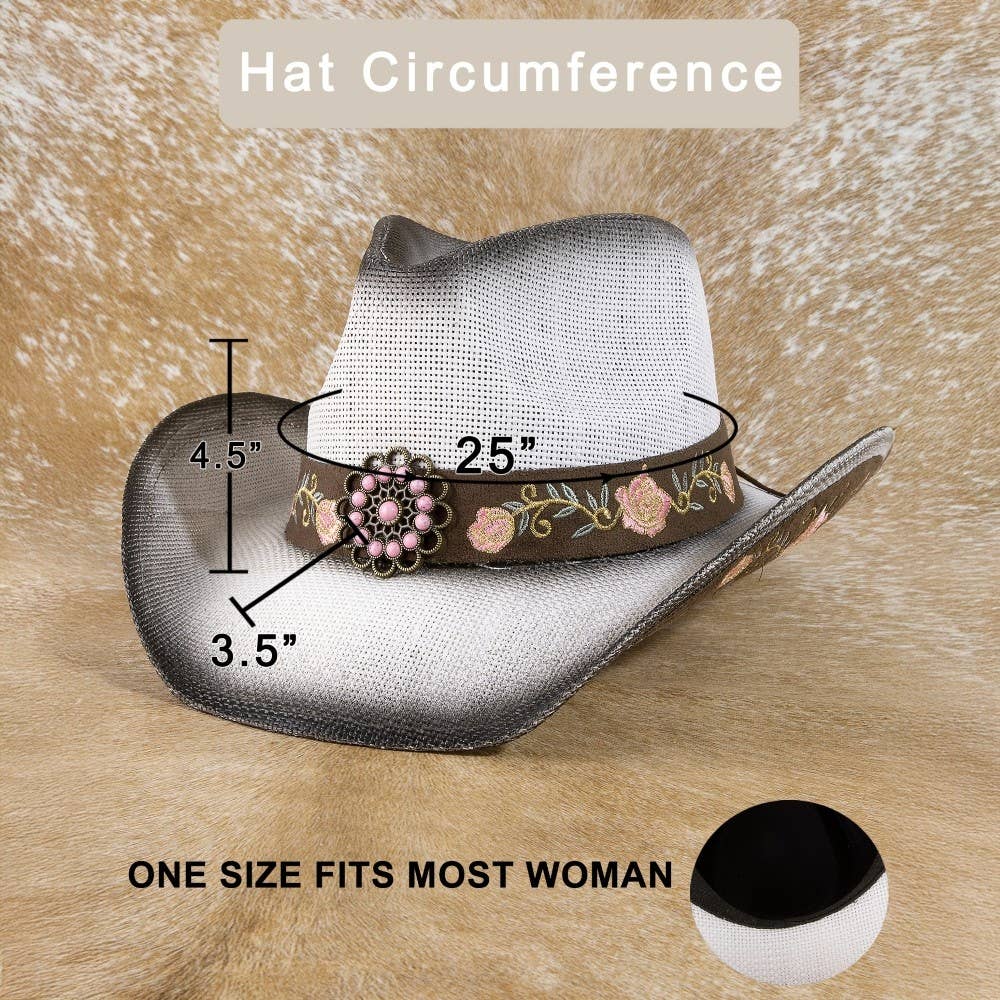 Embroidered Cowboy Hat
