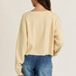 Round Neck Sweater Cardigan