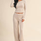 Heart Print Pointelle Lounge Bottoms