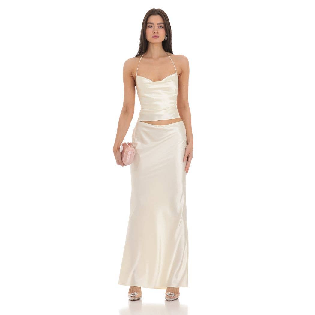 Satin Slip Two Piece Skirt