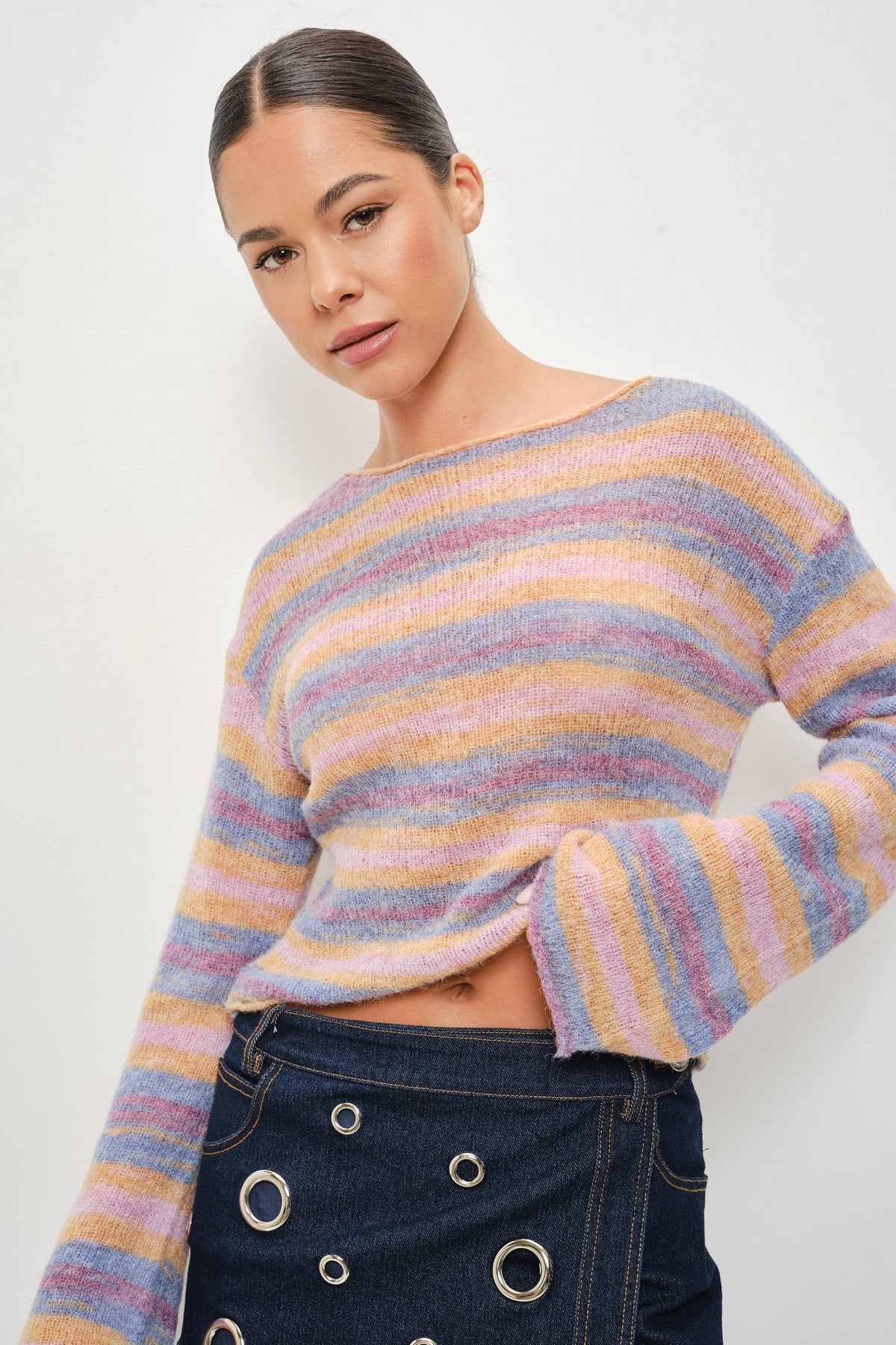 ANSEL STRIPED SWEATER