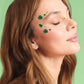 St Patty's Face Gems | green, gold, st patricks, glam