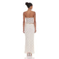 Lace Maxi Skirt in Cream