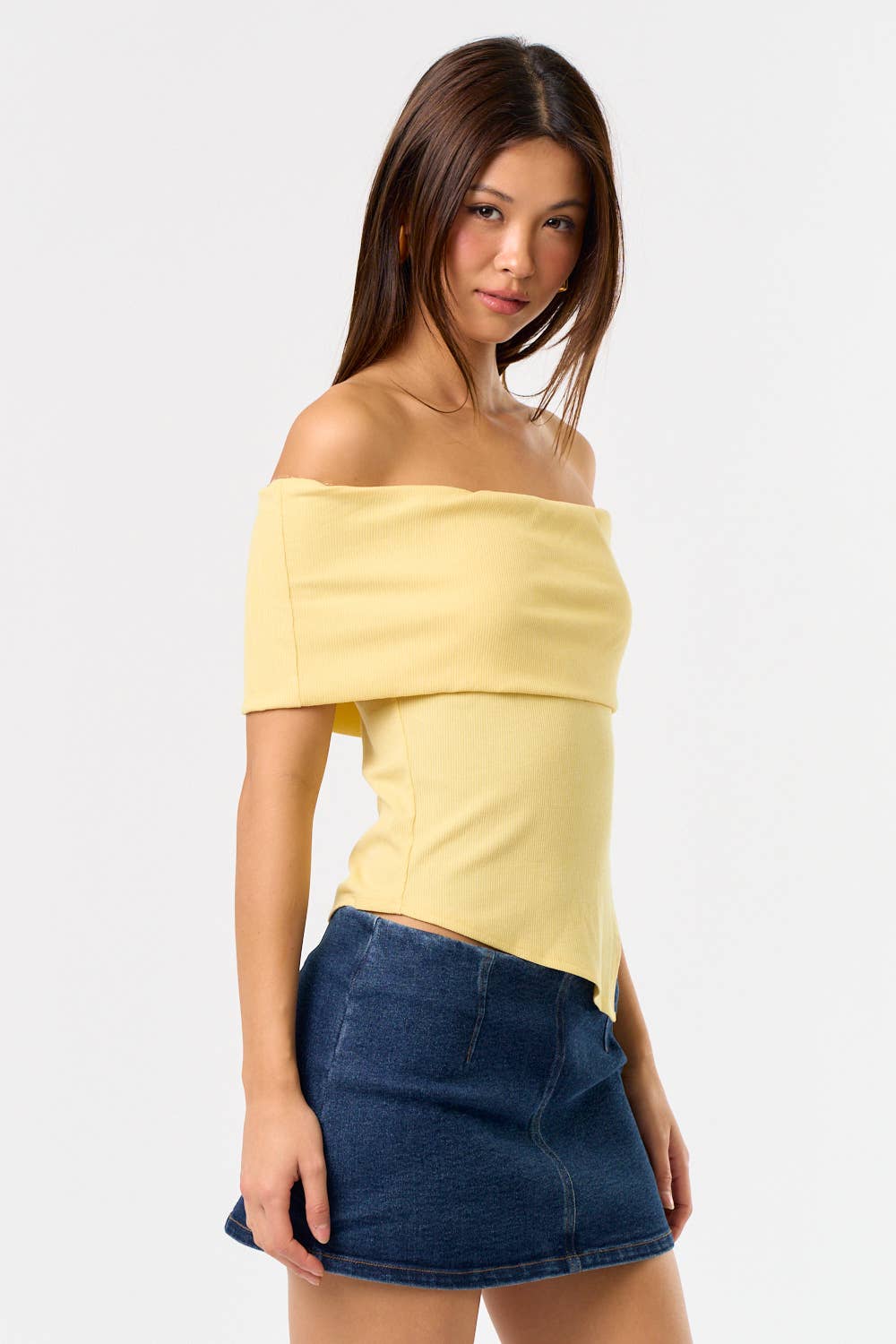 Aly Asymmetrical Off Shoulder Top