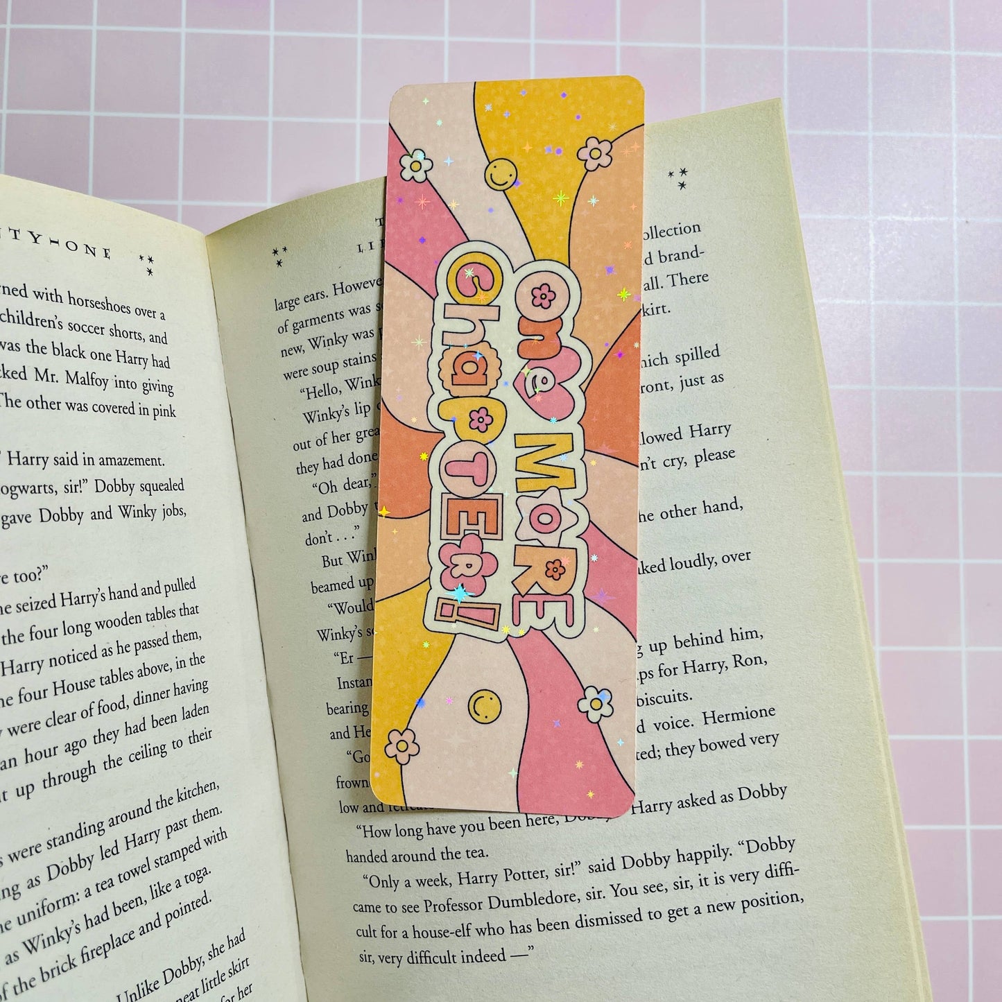 Holographic Laminated Bookmark One More Chapter