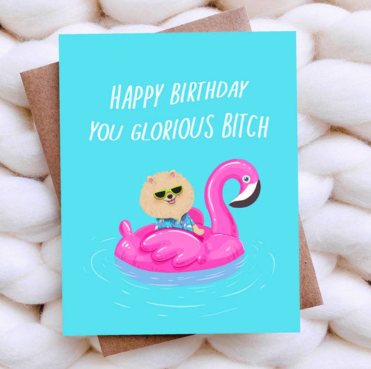 Funny Birthday Card - Dog Card - Sarcastic Card