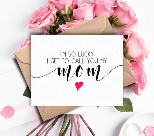 Sweet Mothers Day Card - So Licky Card for Mom Birthday