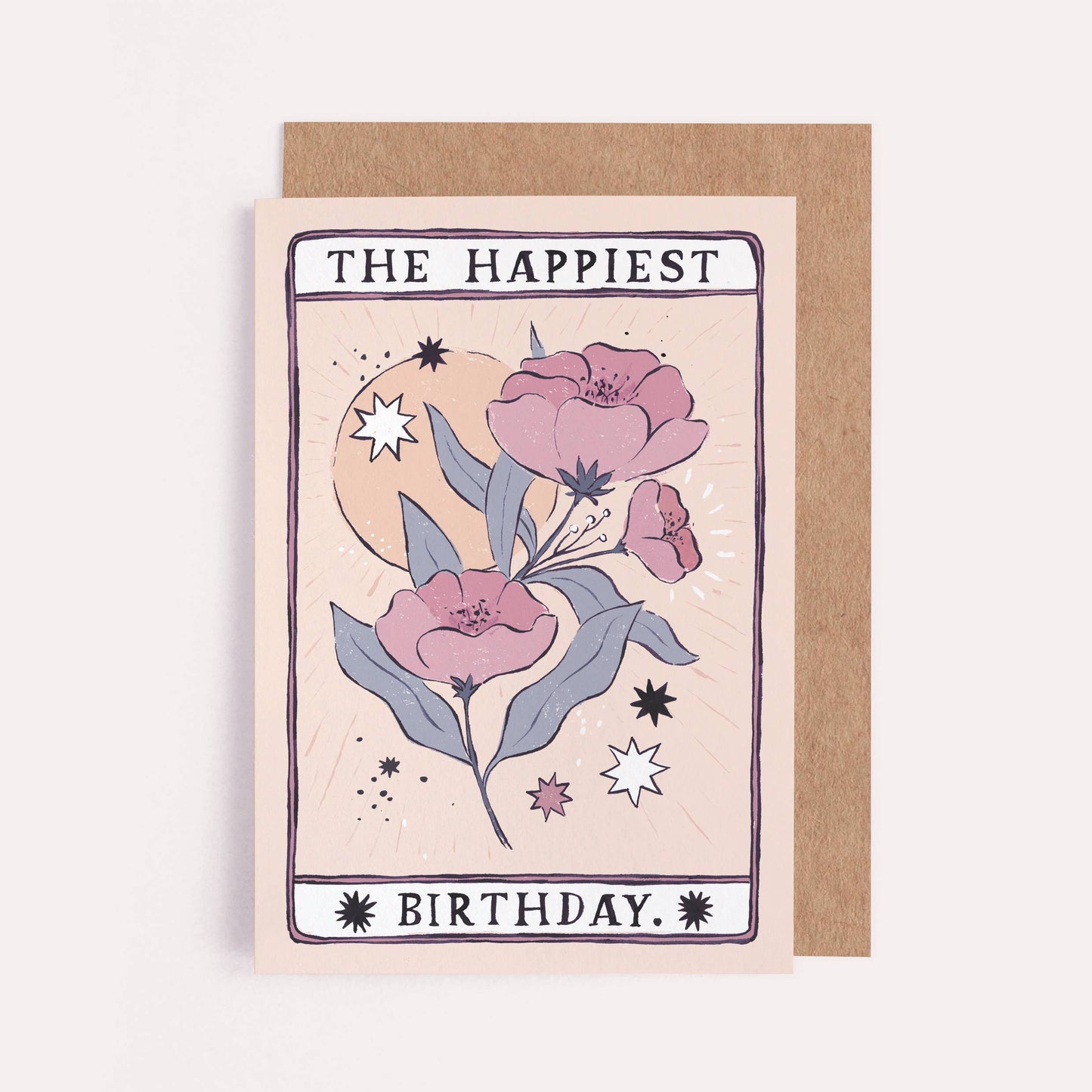 Tarot Flower Birthday Card | Tarot Card | Floral Cards