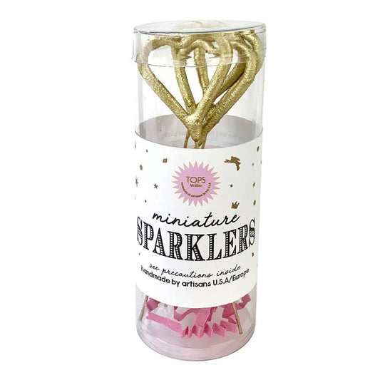 Mini Gold Sparklers Heart in Tube