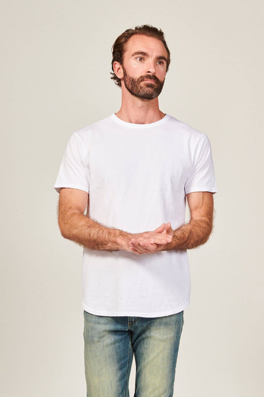 Dime Curved Tee | White: S / White