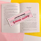 Romance Reader Bookclub Glitter Bookmark