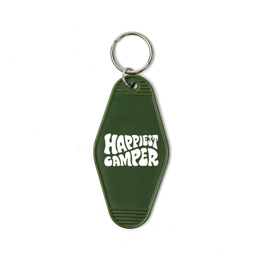 Happiest Camper Key Tag