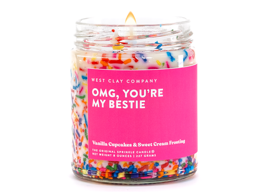 BESTIE SPRINKLE CANDLE - Vanilla Cupcakes Scented