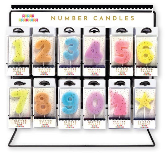 Pastel Glitter Candle Set Display Program