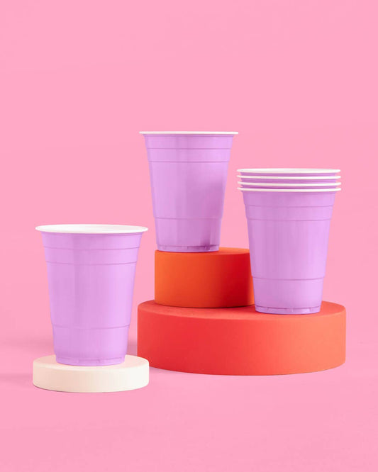 Lavender Party Plastic Disposable Cups