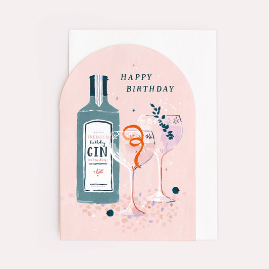 Happy Birthday Gin Card | Birthday Cards | Cocktail Card