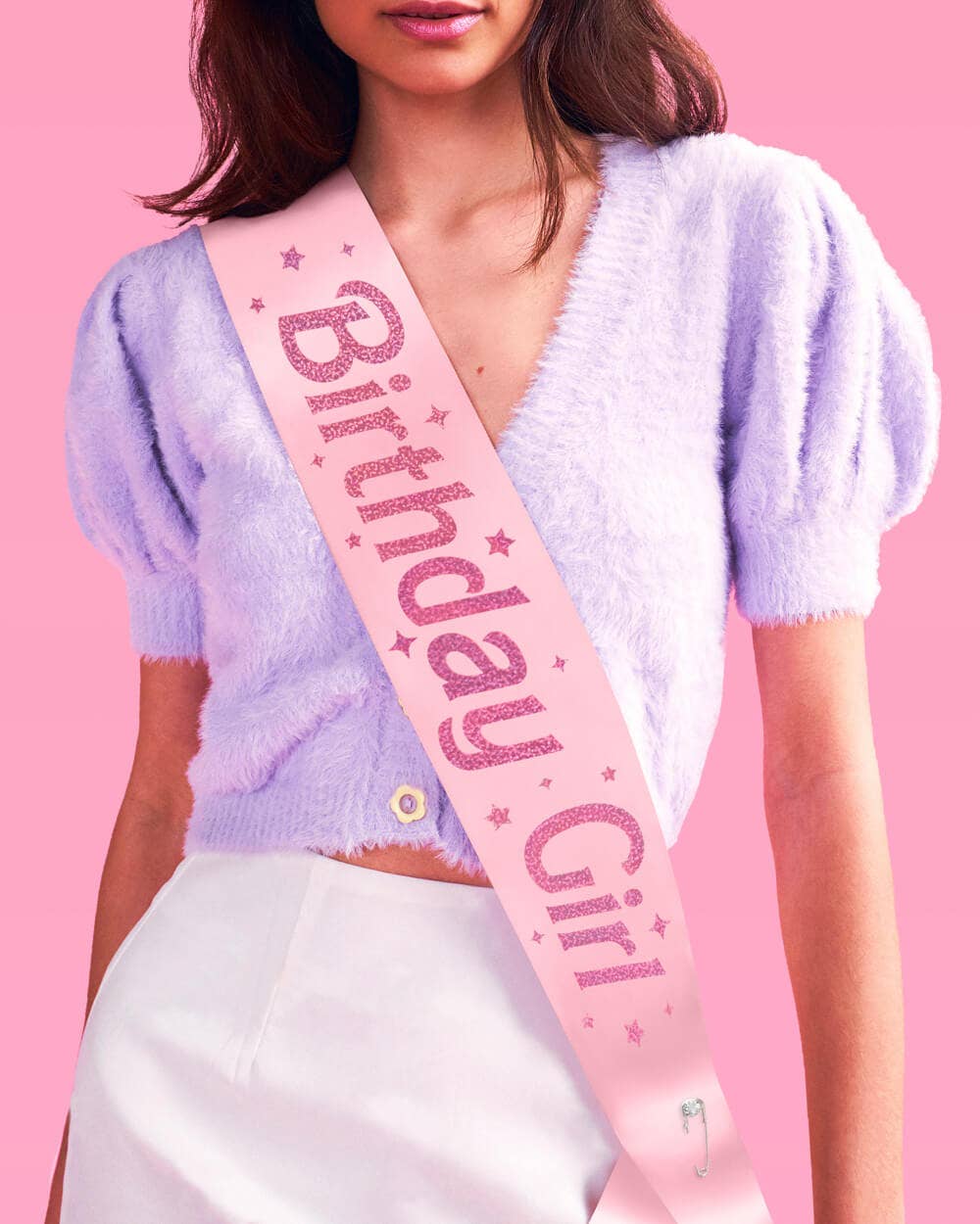 Baby Pink Birthday Girl Sash