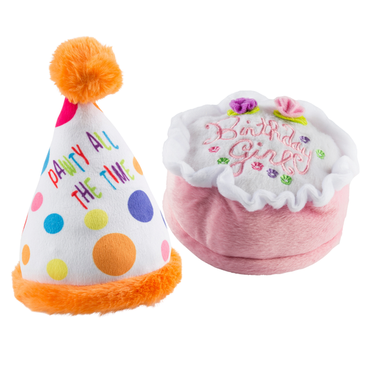 Happy Birthday Pawty Hat Dog Toy